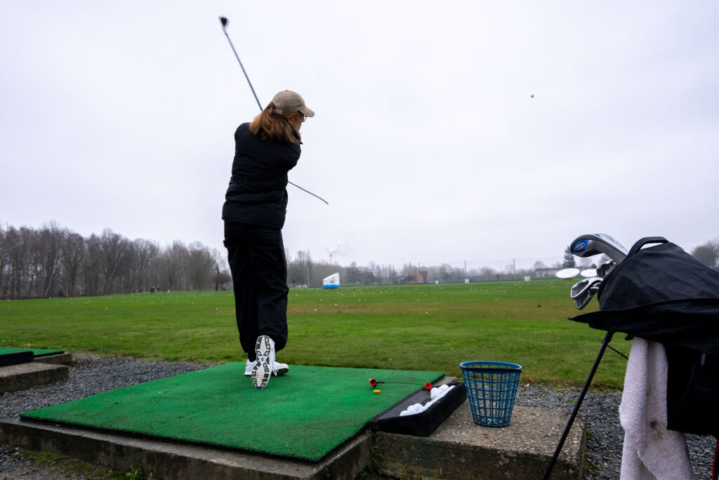 golfspeler bij de golfschool AGS in Aartselaar